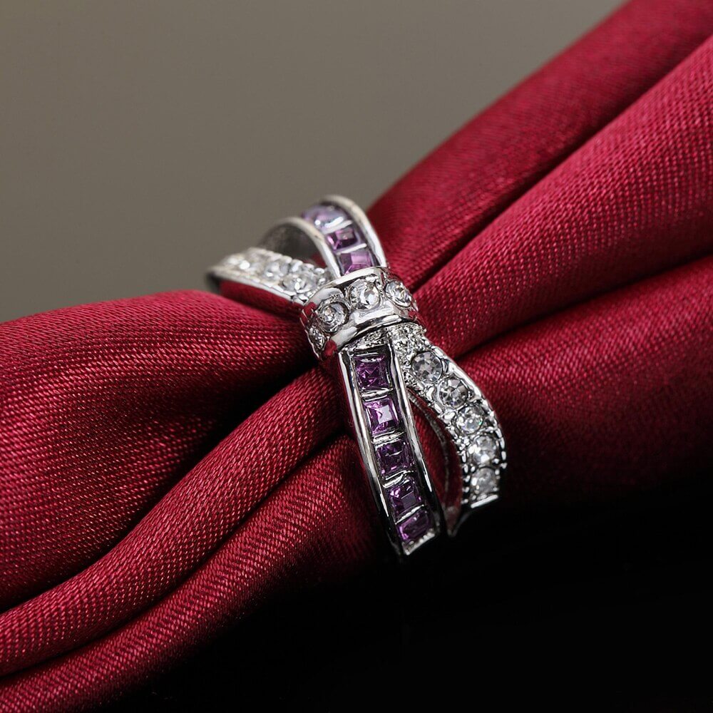 Criss Cross Krystallring