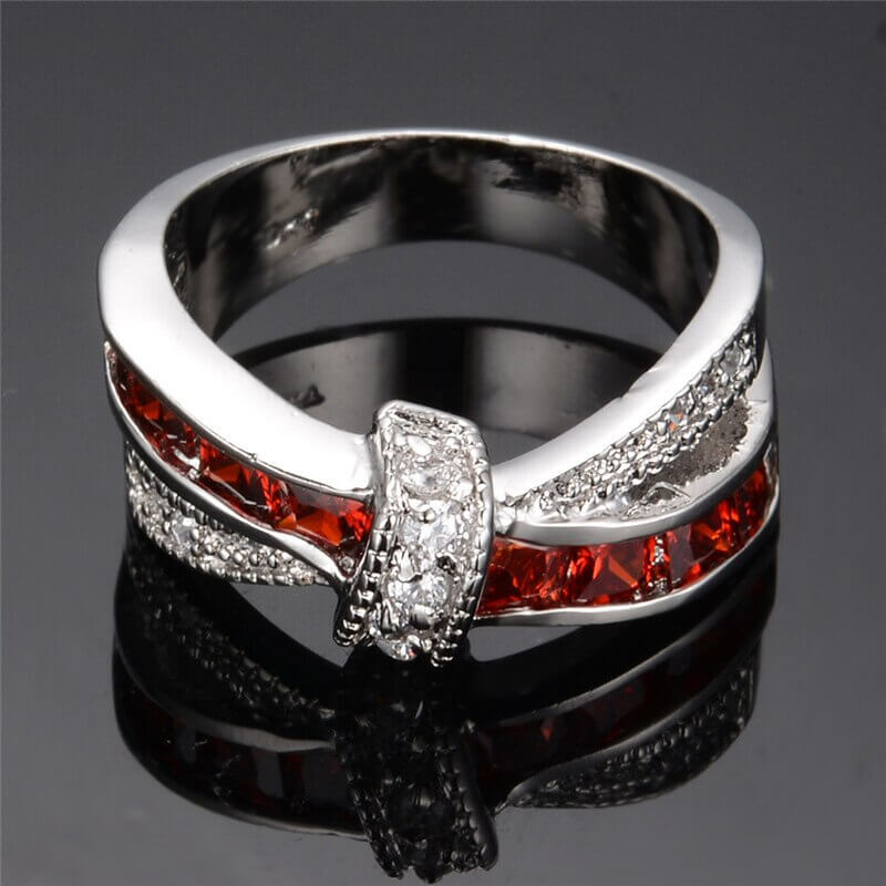 Criss Cross Krystallring