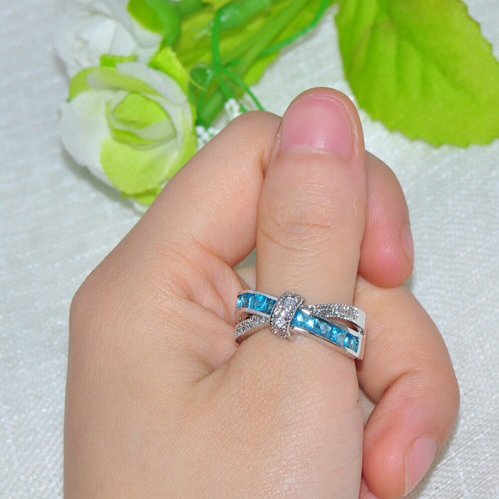 Criss Cross Krystallring