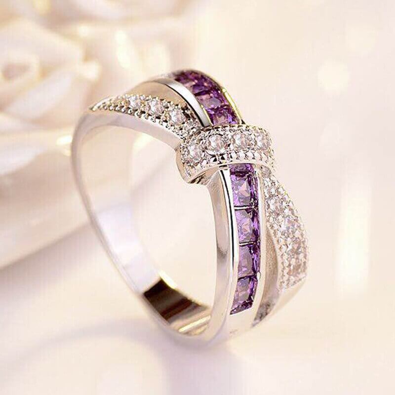 Criss Cross Krystallring