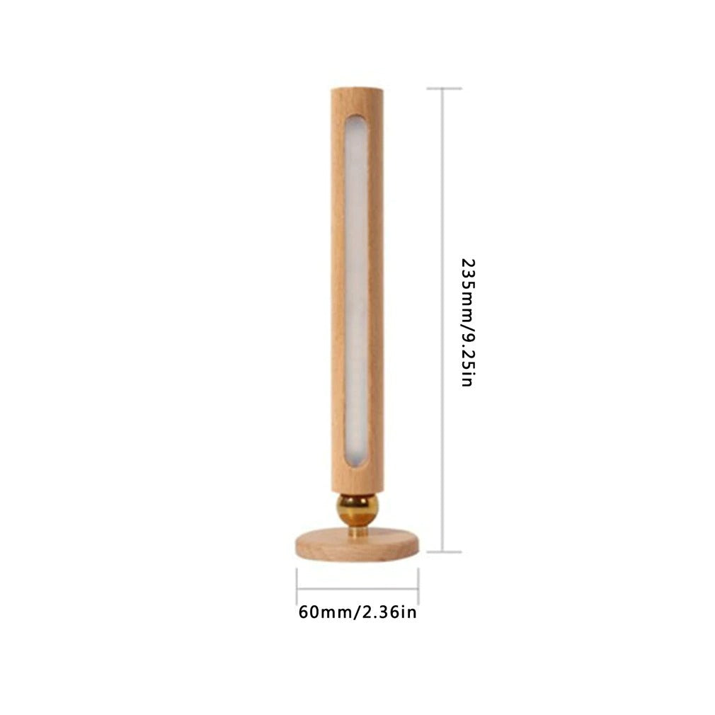 LED 360° roterende vegglampe i tre