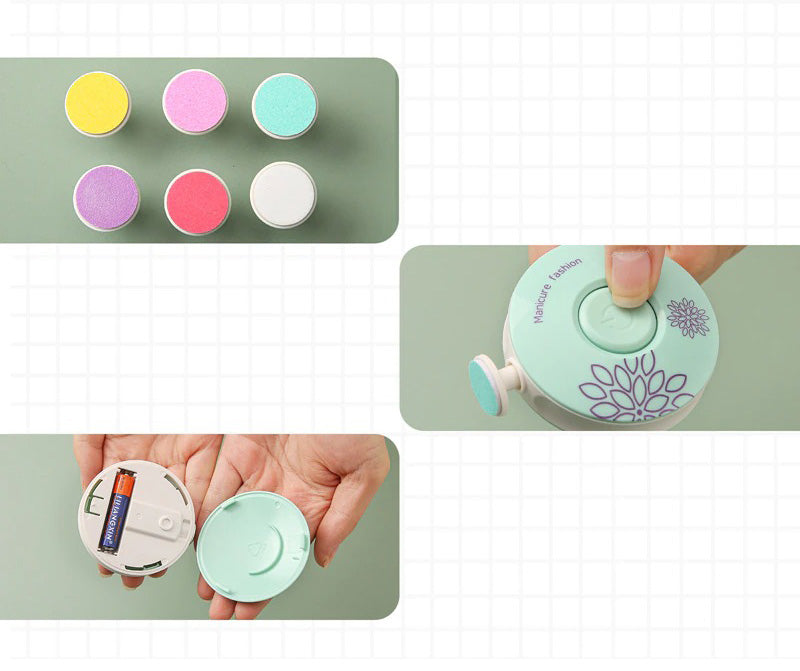 Elektrisk negletrimmer for baby