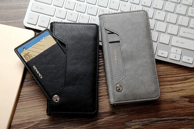 Magnetisk Folio-etui i Skinn