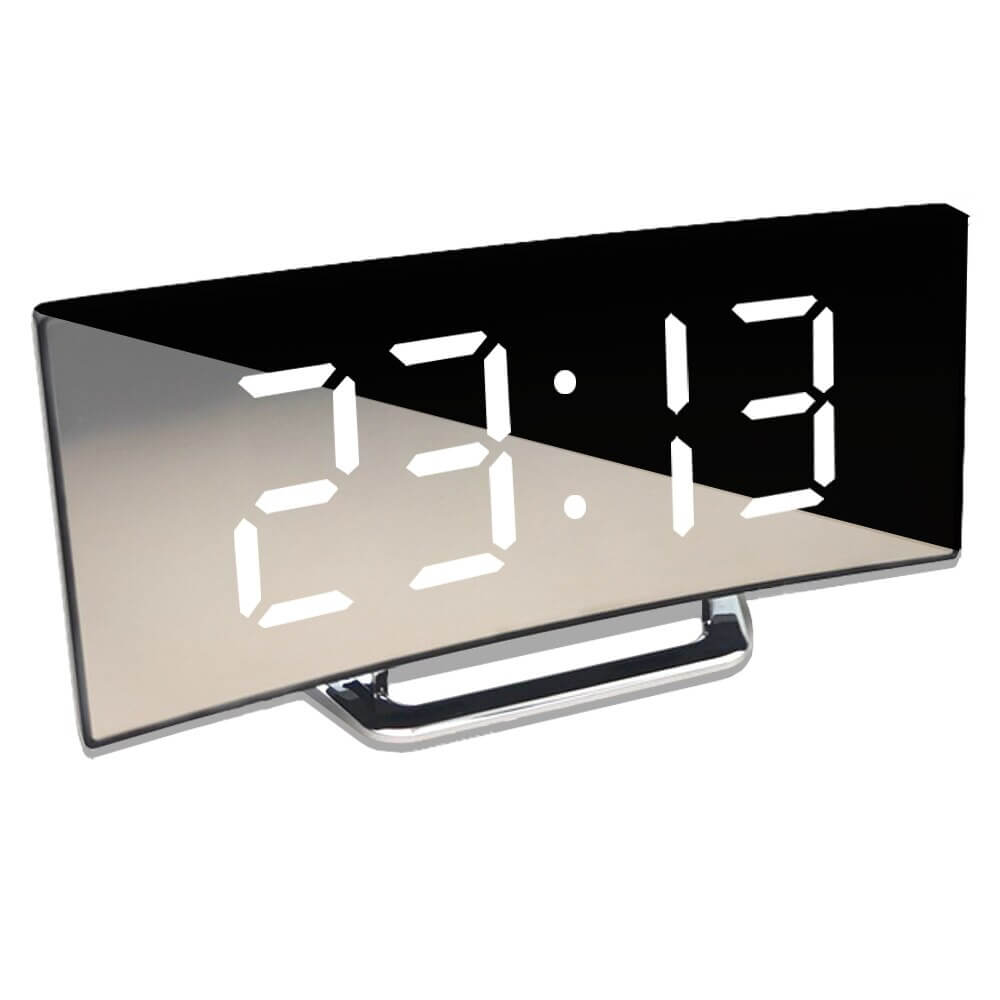 Buet LED digital vekkerklokke