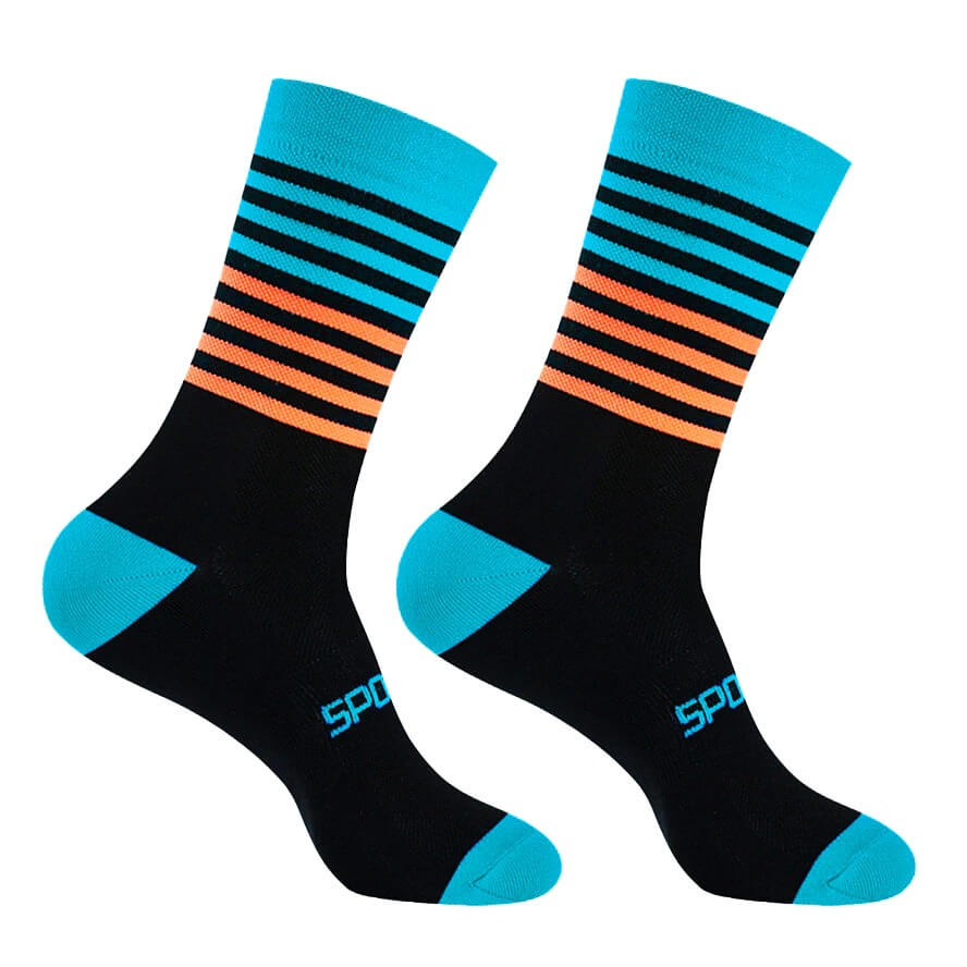 Fargerike sportssokker (unisex)