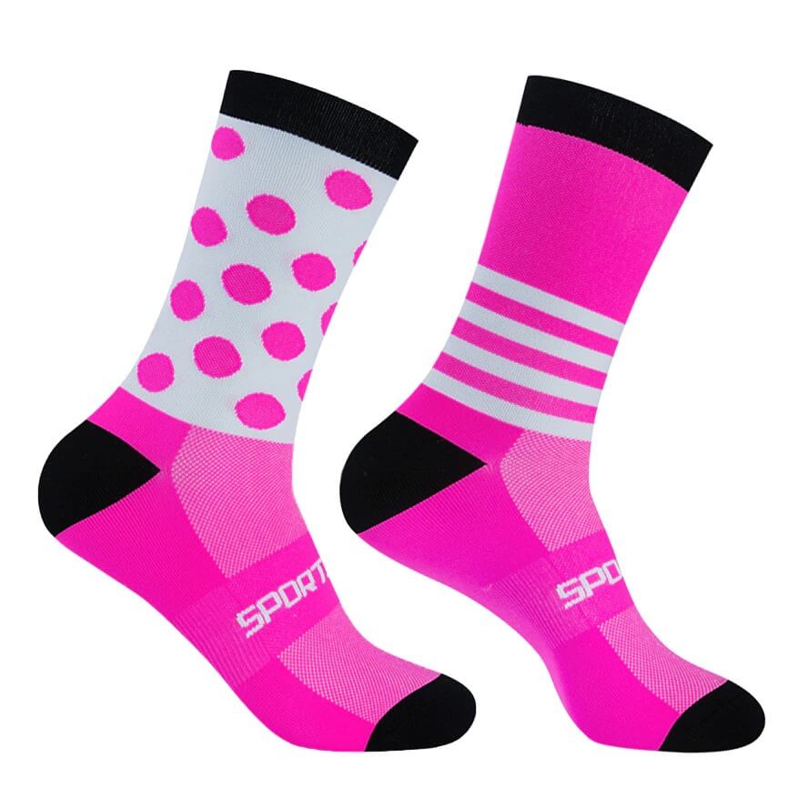 Fargerike sportssokker (unisex)