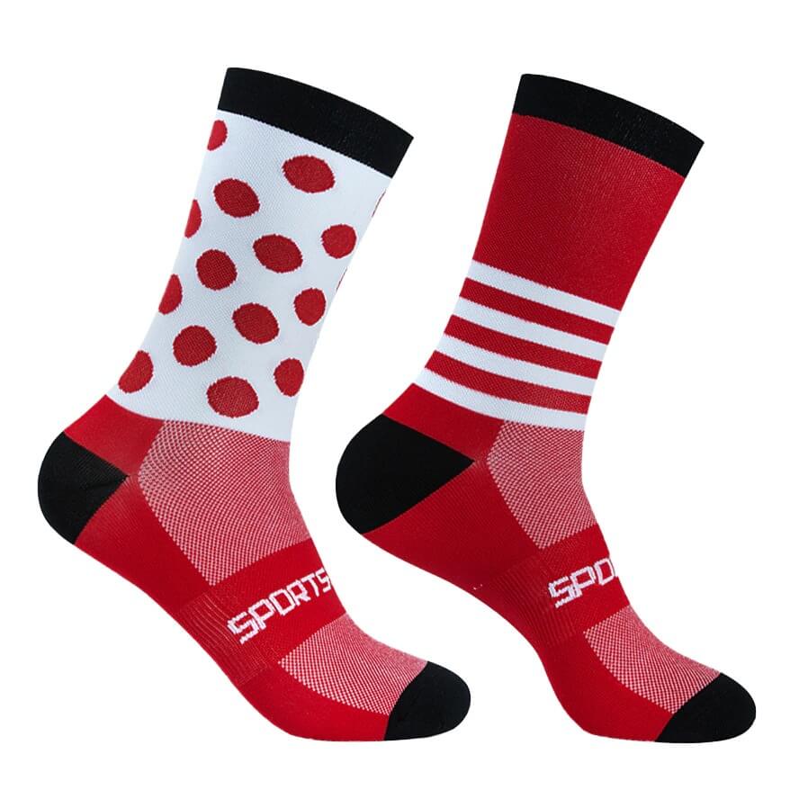 Fargerike sportssokker (unisex)