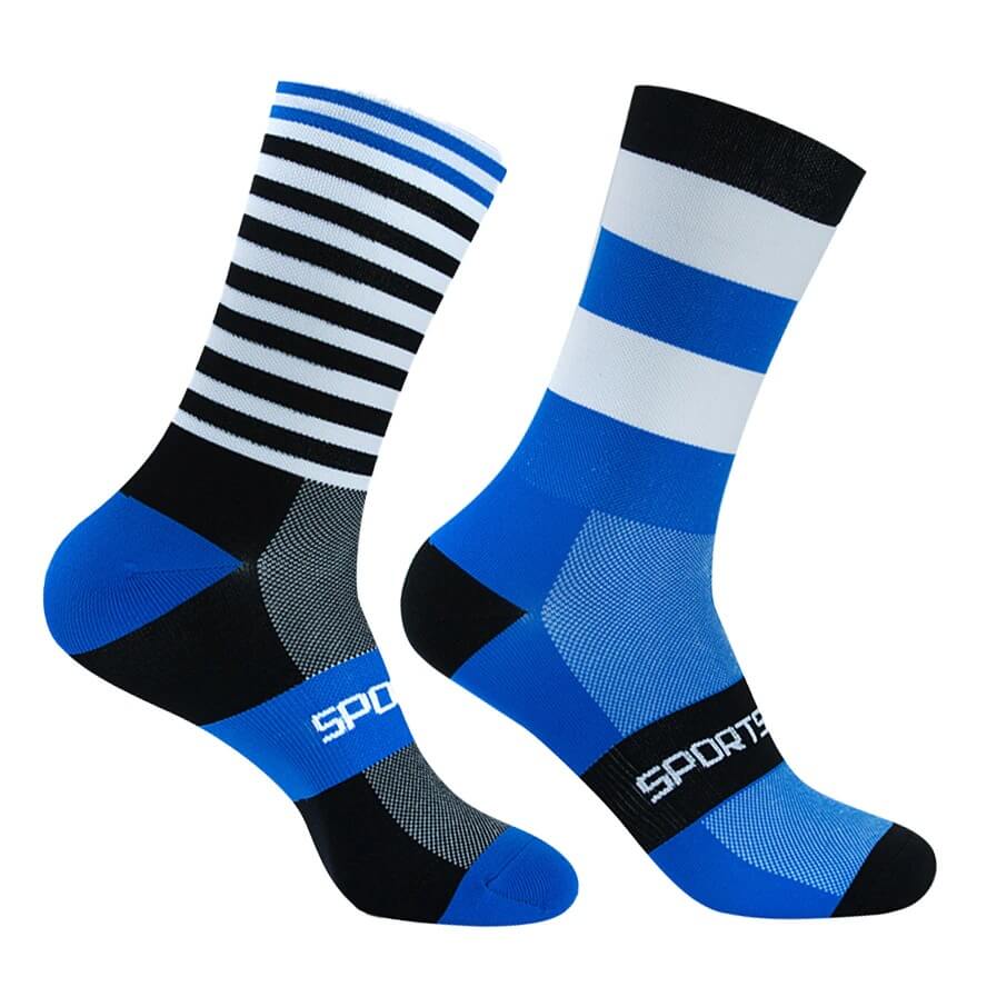 Fargerike sportssokker (unisex)