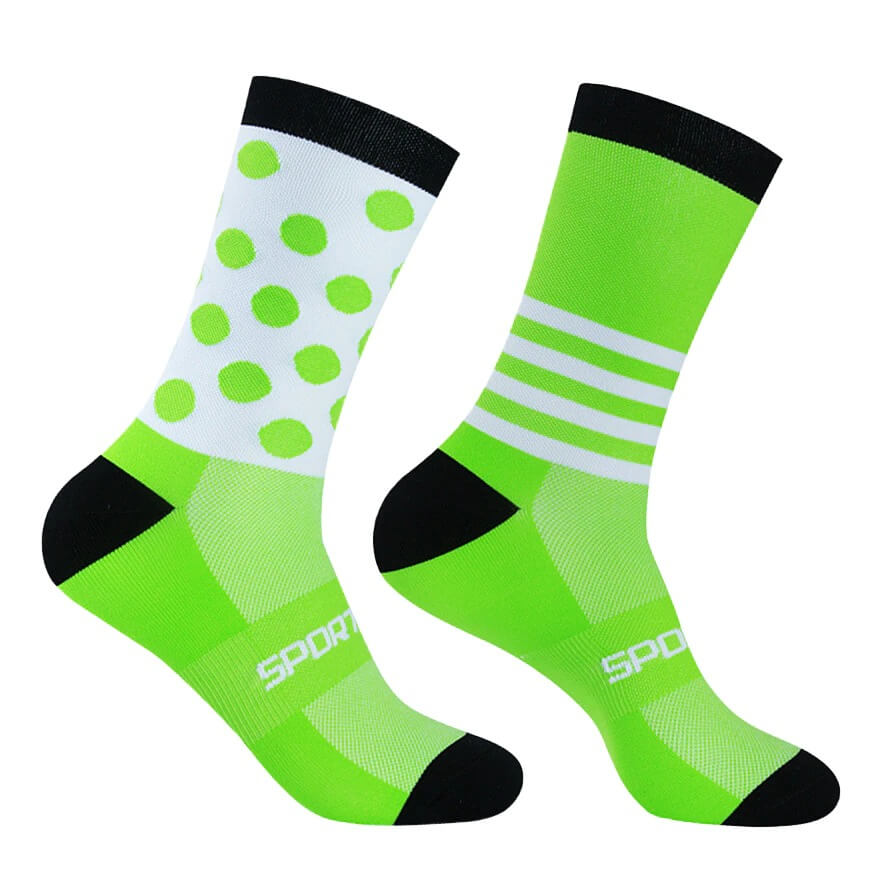 Fargerike sportssokker (unisex)