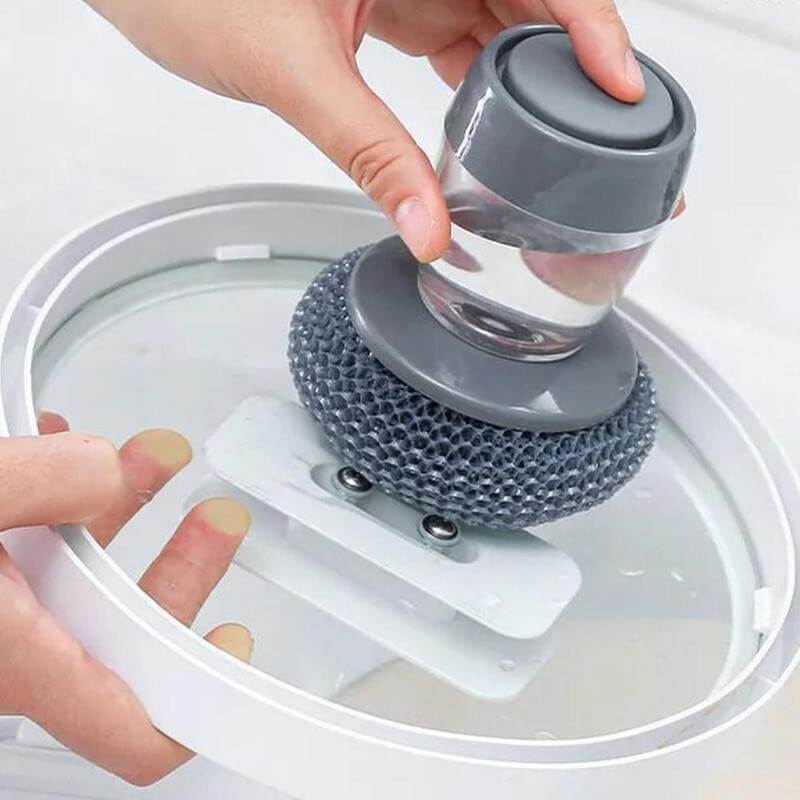 Ergonomisk såpedispenser-skrubber