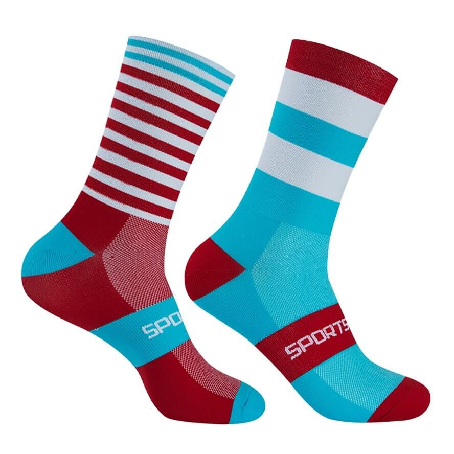 Fargerike sportssokker (unisex)