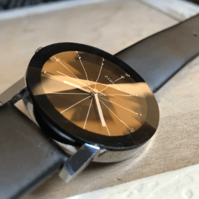 Quartz Herreklokke i Skinn