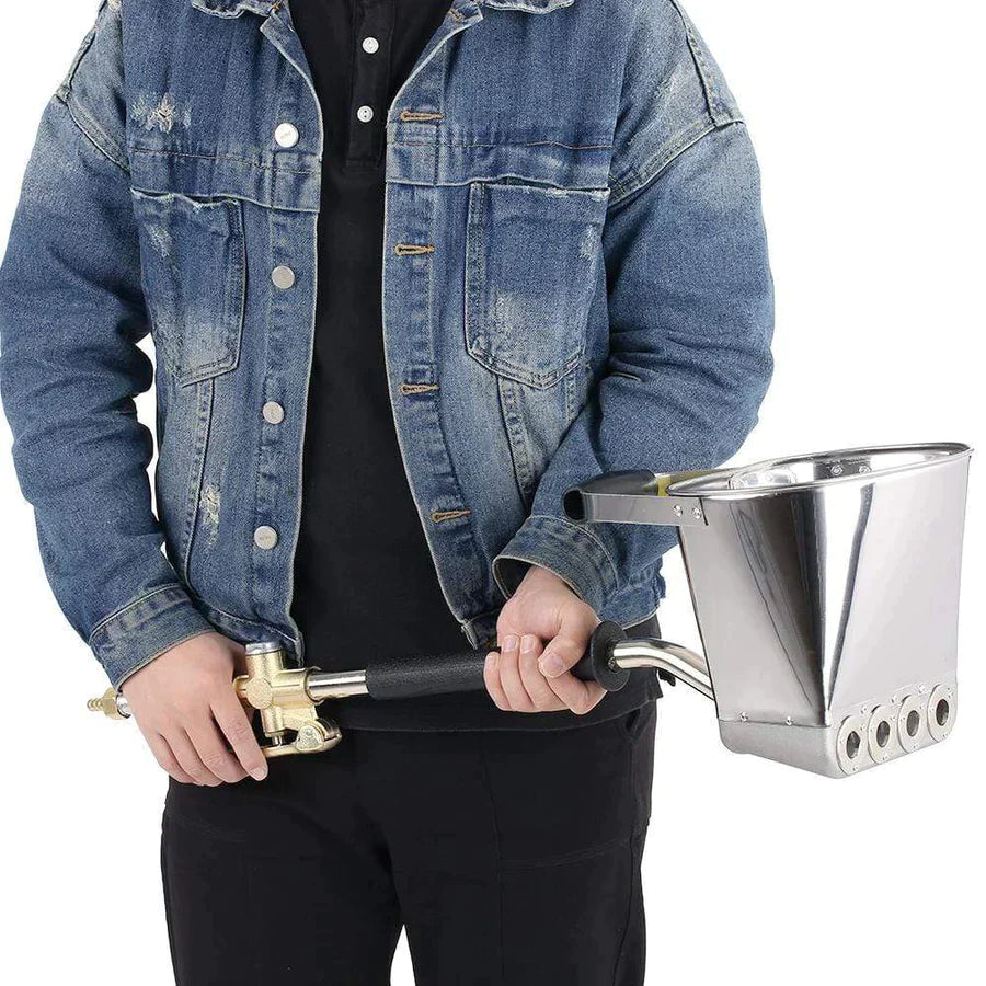 Sementmørtelsprøytepistol for vegg