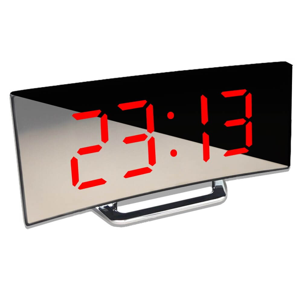 Buet LED digital vekkerklokke