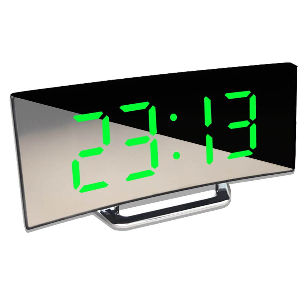 Buet LED digital vekkerklokke