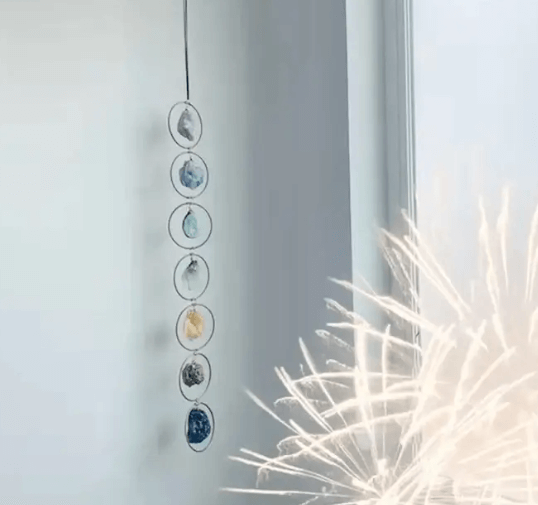 7 chakra edelsten veggdekor