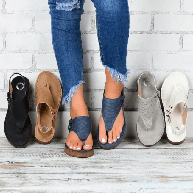 Ortopediske sandaler med spennestropp