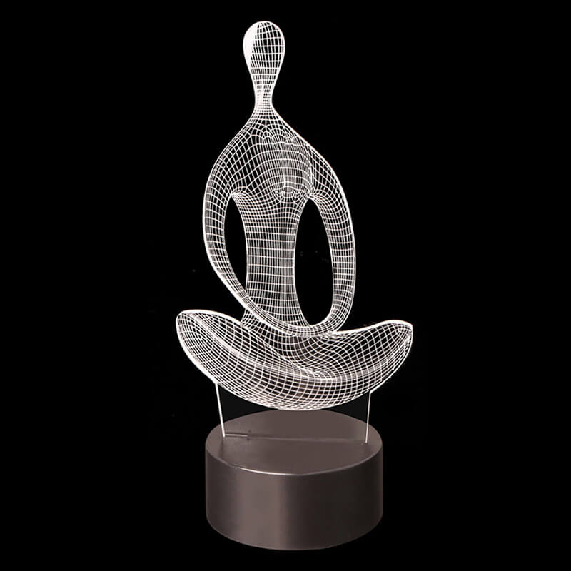 Yoga 3D illusjonslampe