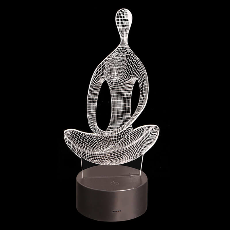 Yoga 3D illusjonslampe