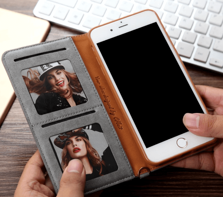 Magnetisk Folio-etui i Skinn