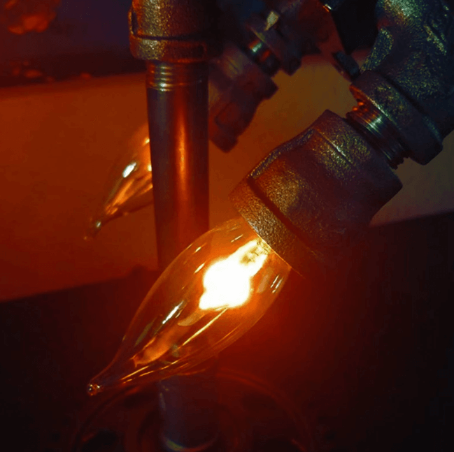 Vintage Steampunk Rakettlampe