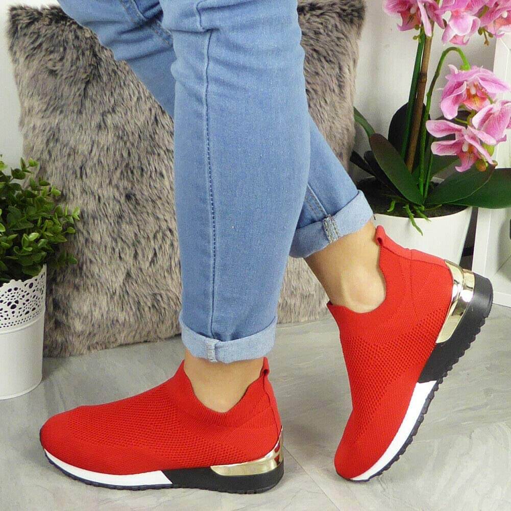 Elastiske slip-on-sneakers
