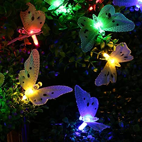 LED-lyslenke sommerfugl
