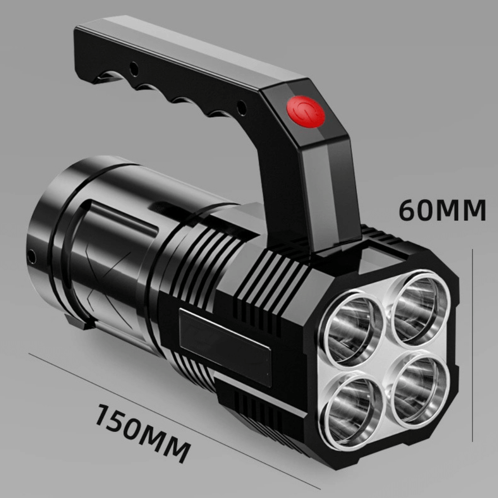 P1000 oppladbar LED-lommelykt