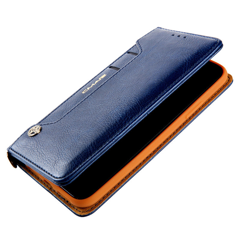 Magnetisk Folio-etui i Skinn