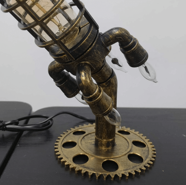 Vintage Steampunk Rakettlampe