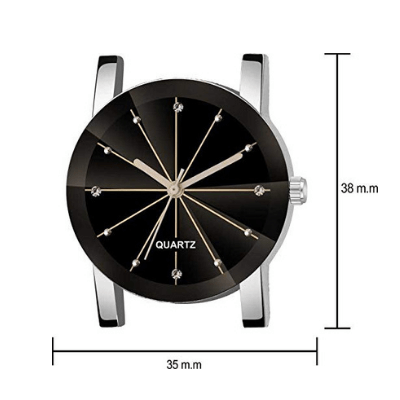 Quartz Herreklokke i Skinn