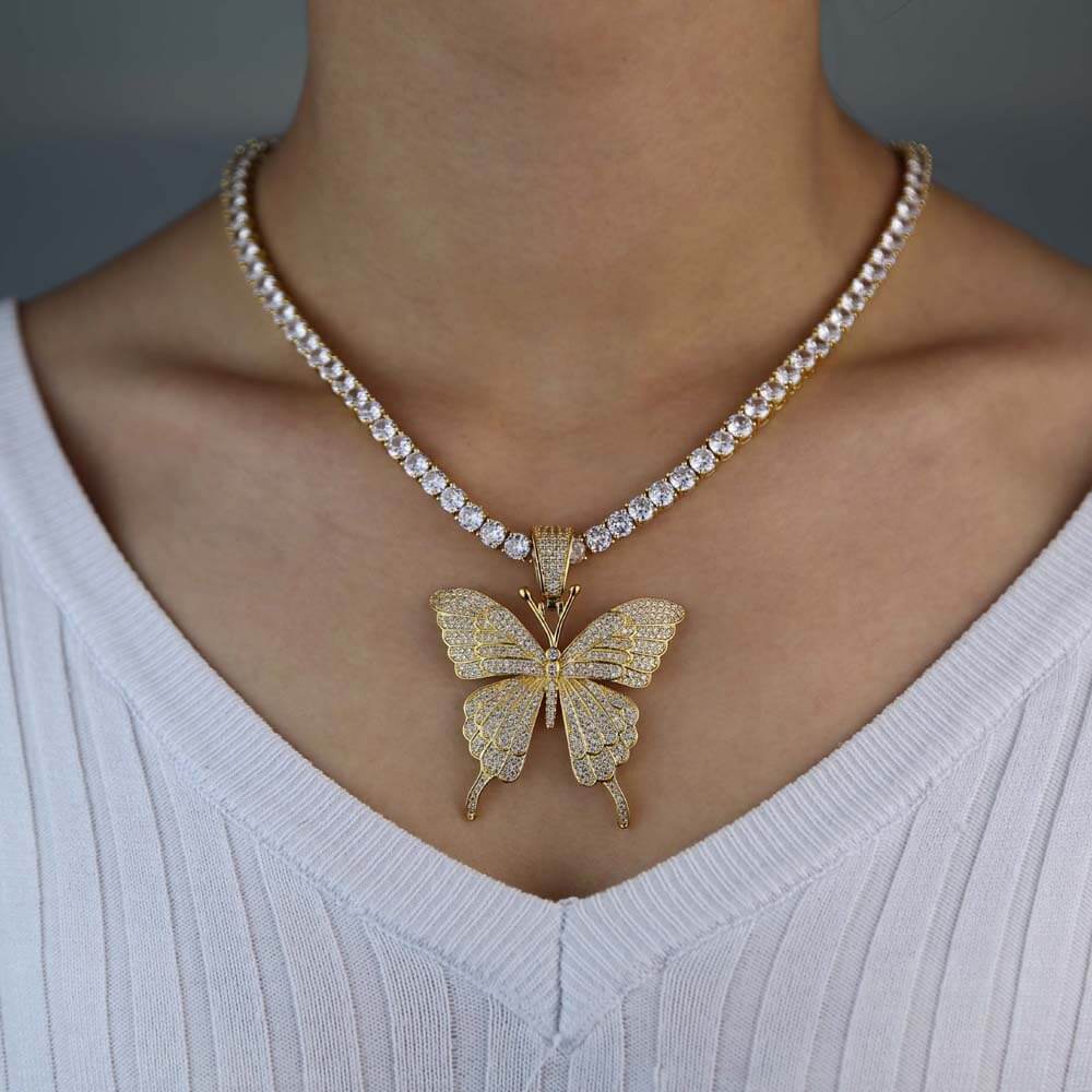 Sommerfugl Halskjede Choker