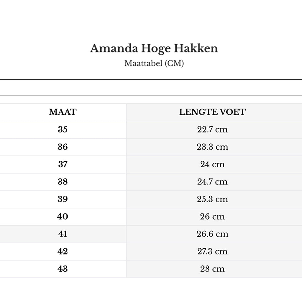 Amanda høyhælte sko