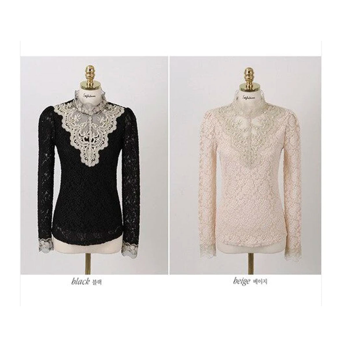 Broderte bluser til damer