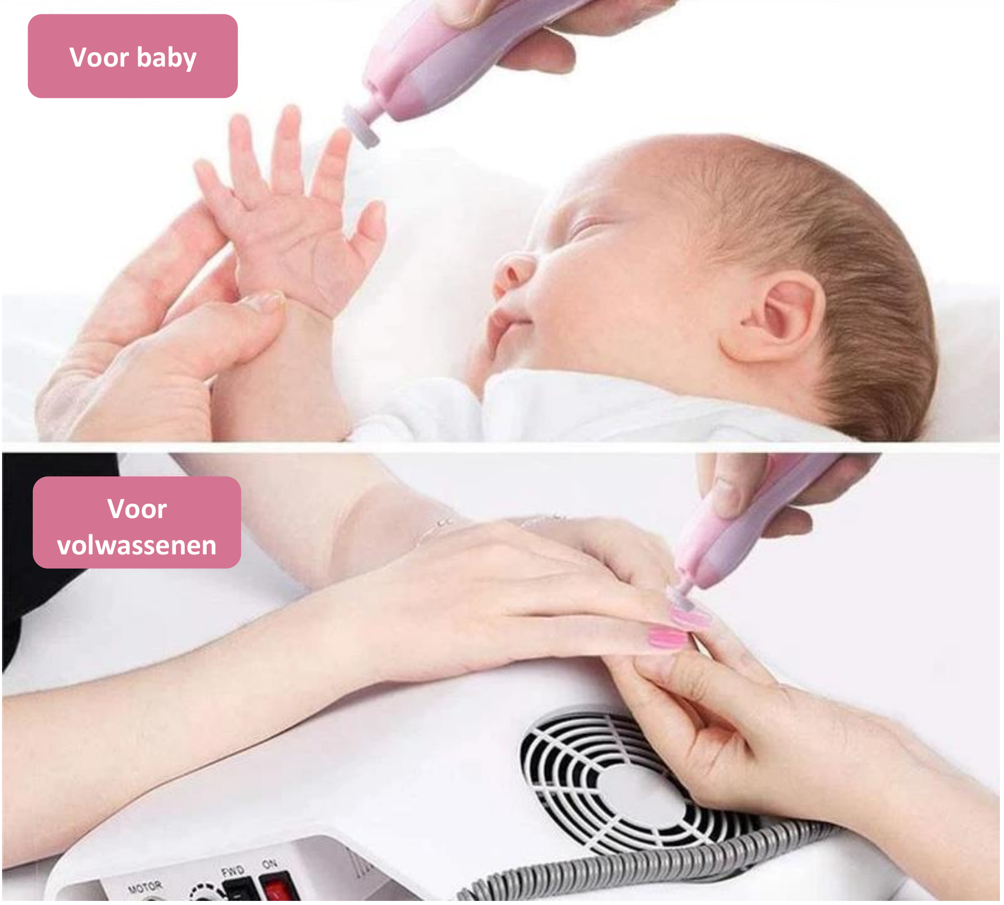 Elektrisk neglefil til baby
