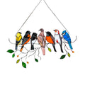 Farget glass fugl solfanger