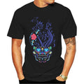 Skull Lust Rose grafisk T-skjorte