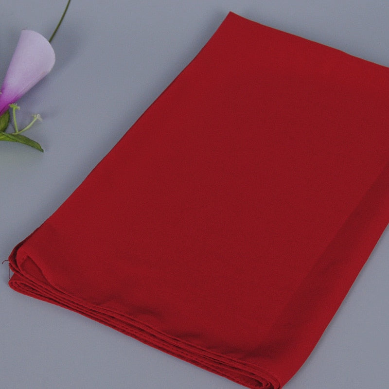 Instant Chiffon-hijab med dobbel hempe
