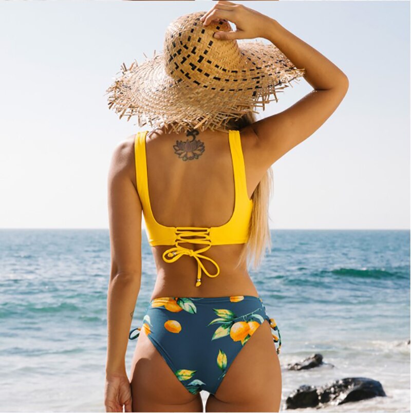 Sexy push-up-badedrakt Monokini