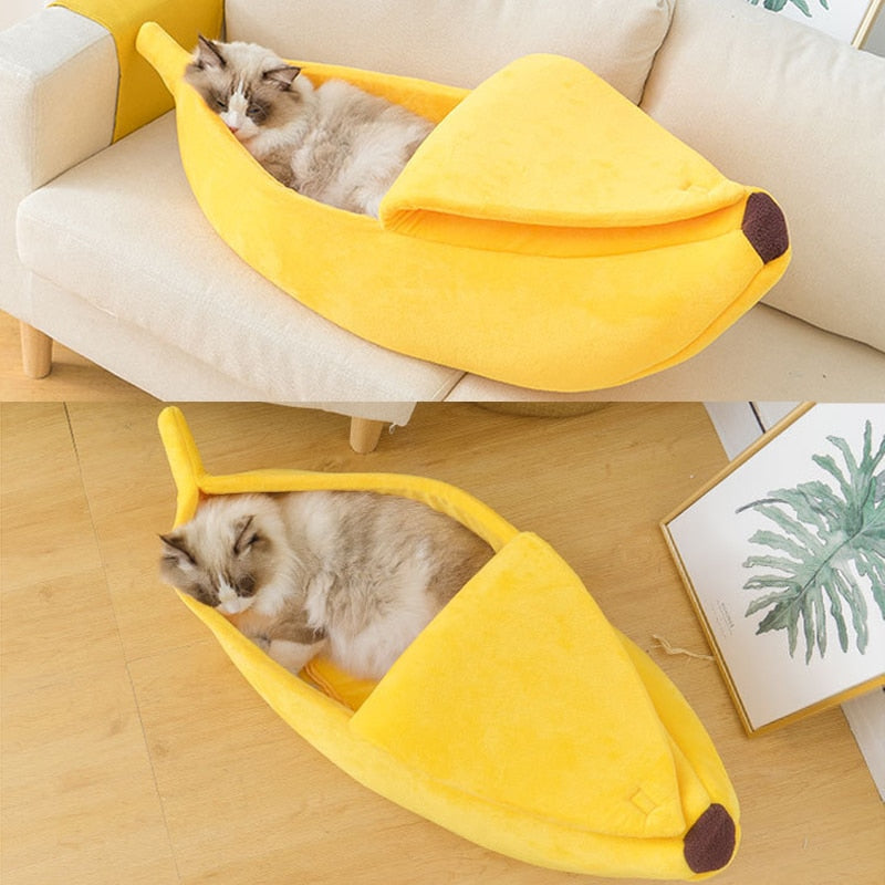 Morsom banan-katteseng