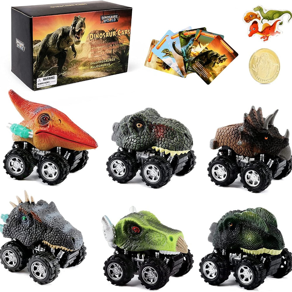 Trekk tilbake dinosaur minibil