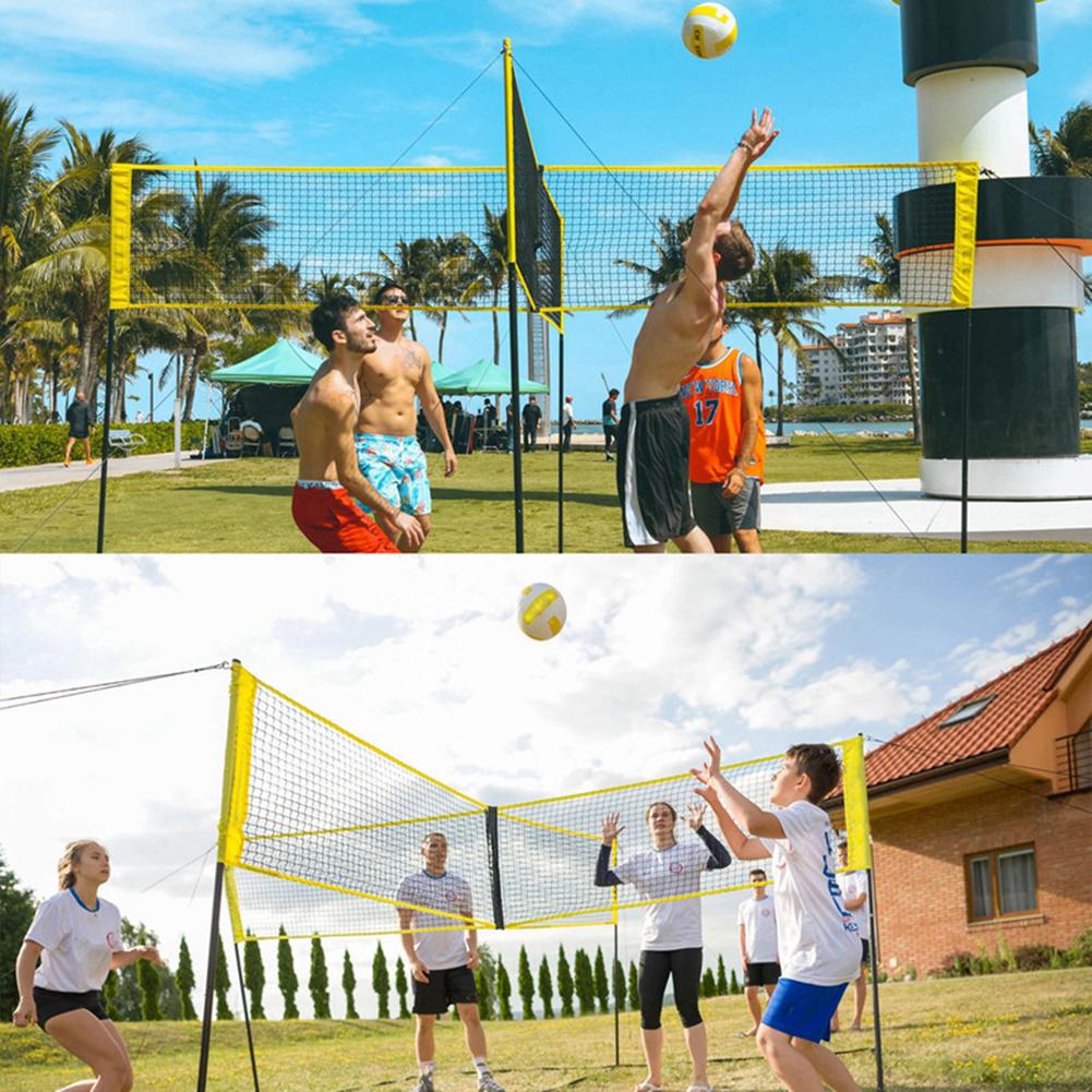 Firesidig nett til crossvolleyball