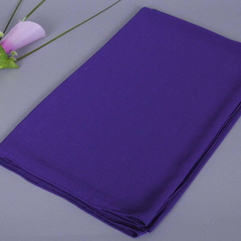 Instant Chiffon-hijab med dobbel hempe