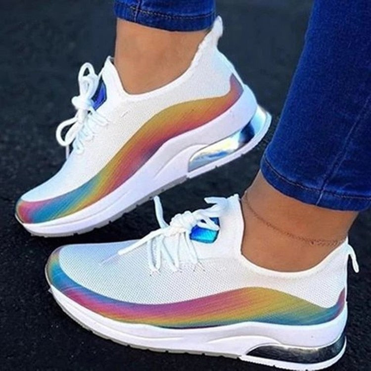 Pustende sneakers for dame