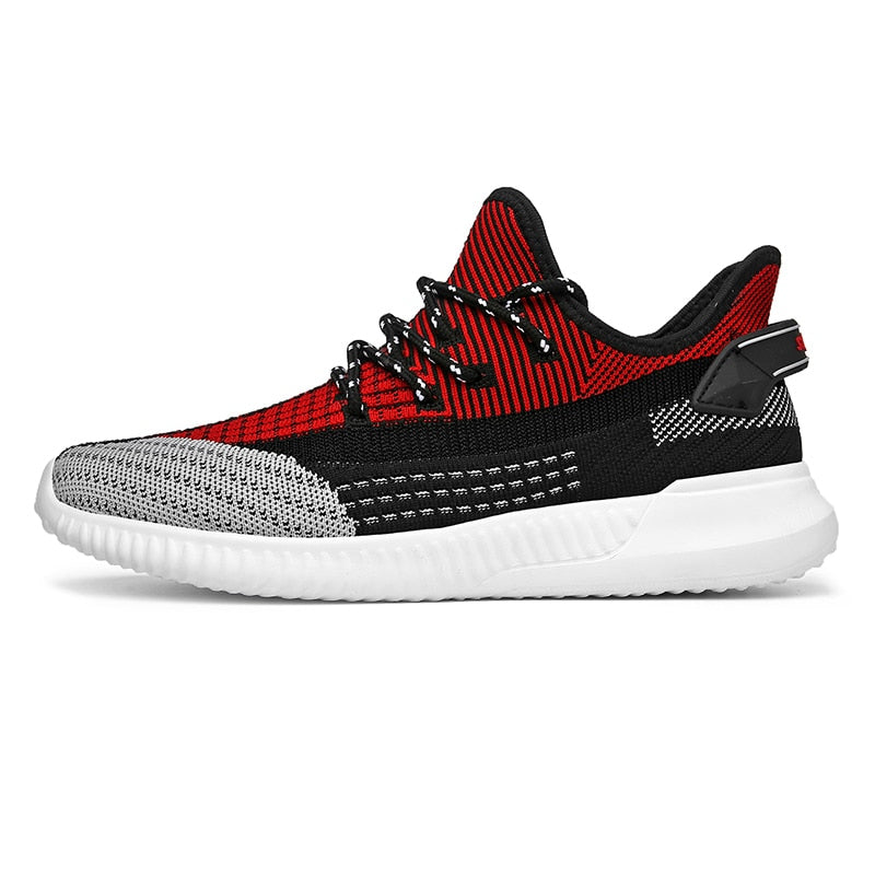 Sneakers i vevd mesh for menn