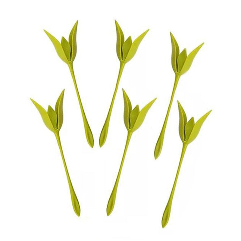 Serviettringer med blomstermotiv