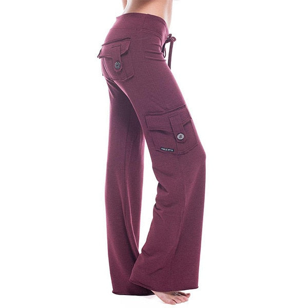 Bootcut cargobukse for kvinner