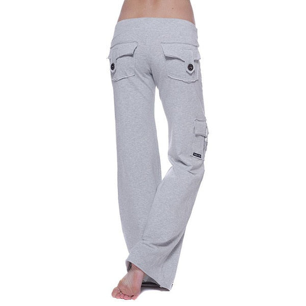 Bootcut cargobukse for kvinner