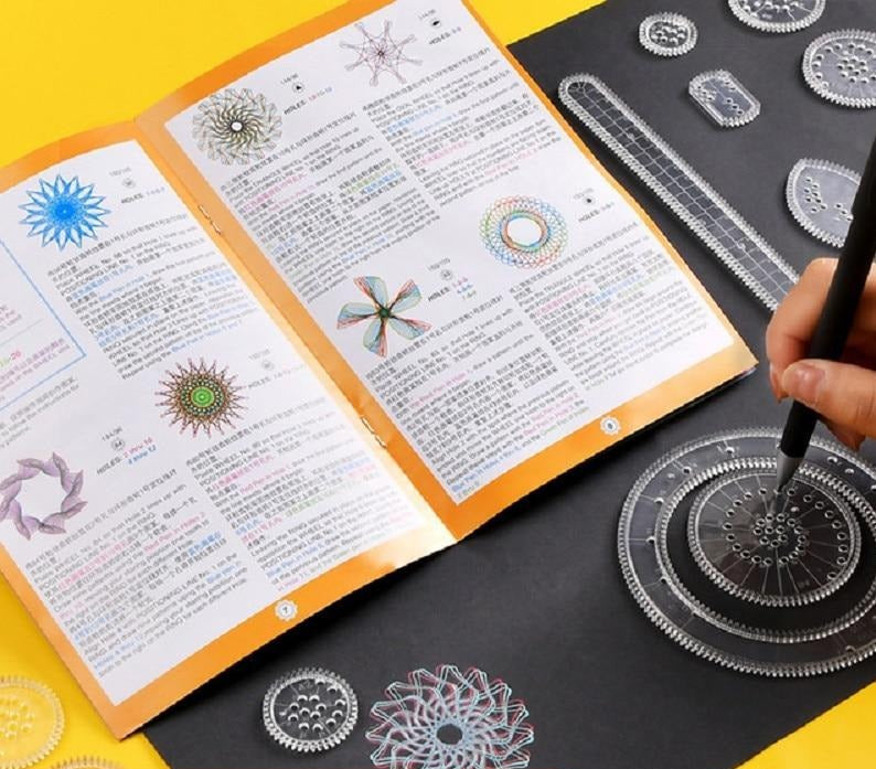 Educational Spirograph tegneverktøy Ultra deluxe kit – Klassikeren er tilbake!