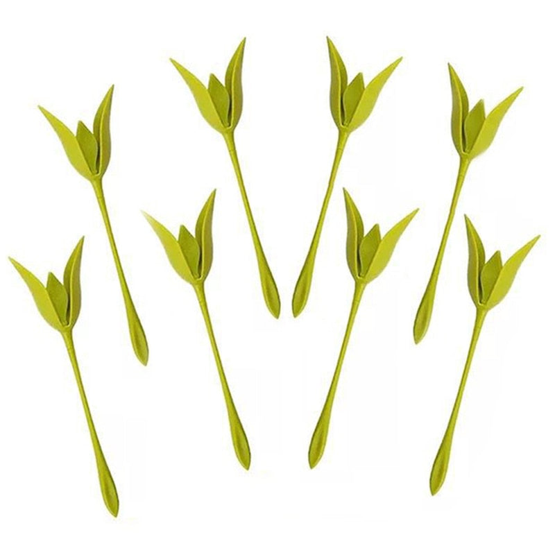 Serviettringer med blomstermotiv